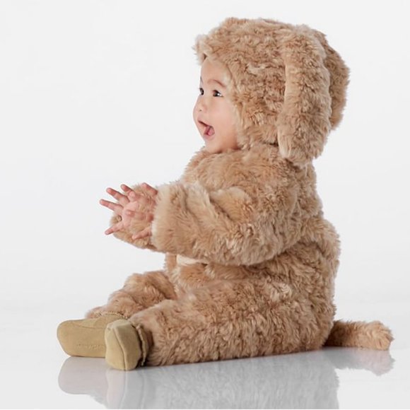 NEW Pottery Barn Kids BABY DOG HALLOWEEN COSTUME 0-6 3 MONTHS *brown puppy - Picture 6 of 15